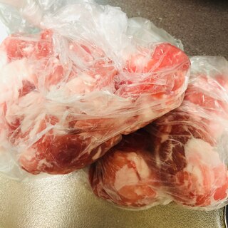 下味冷凍★豚細切れ肉